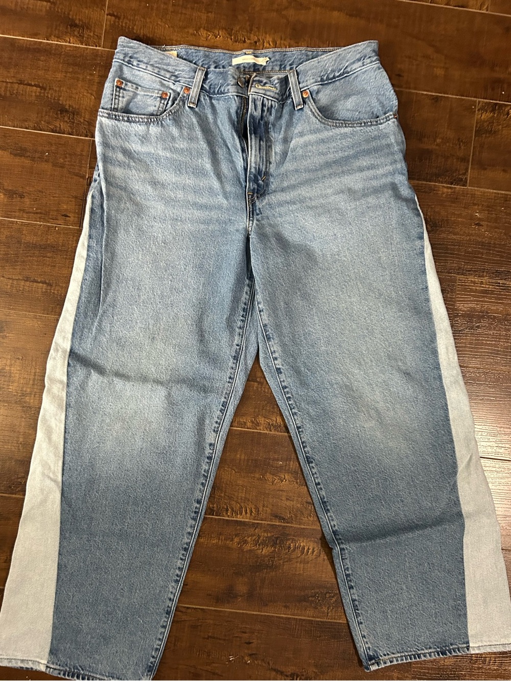 Light Blue Two-Tone Jeans